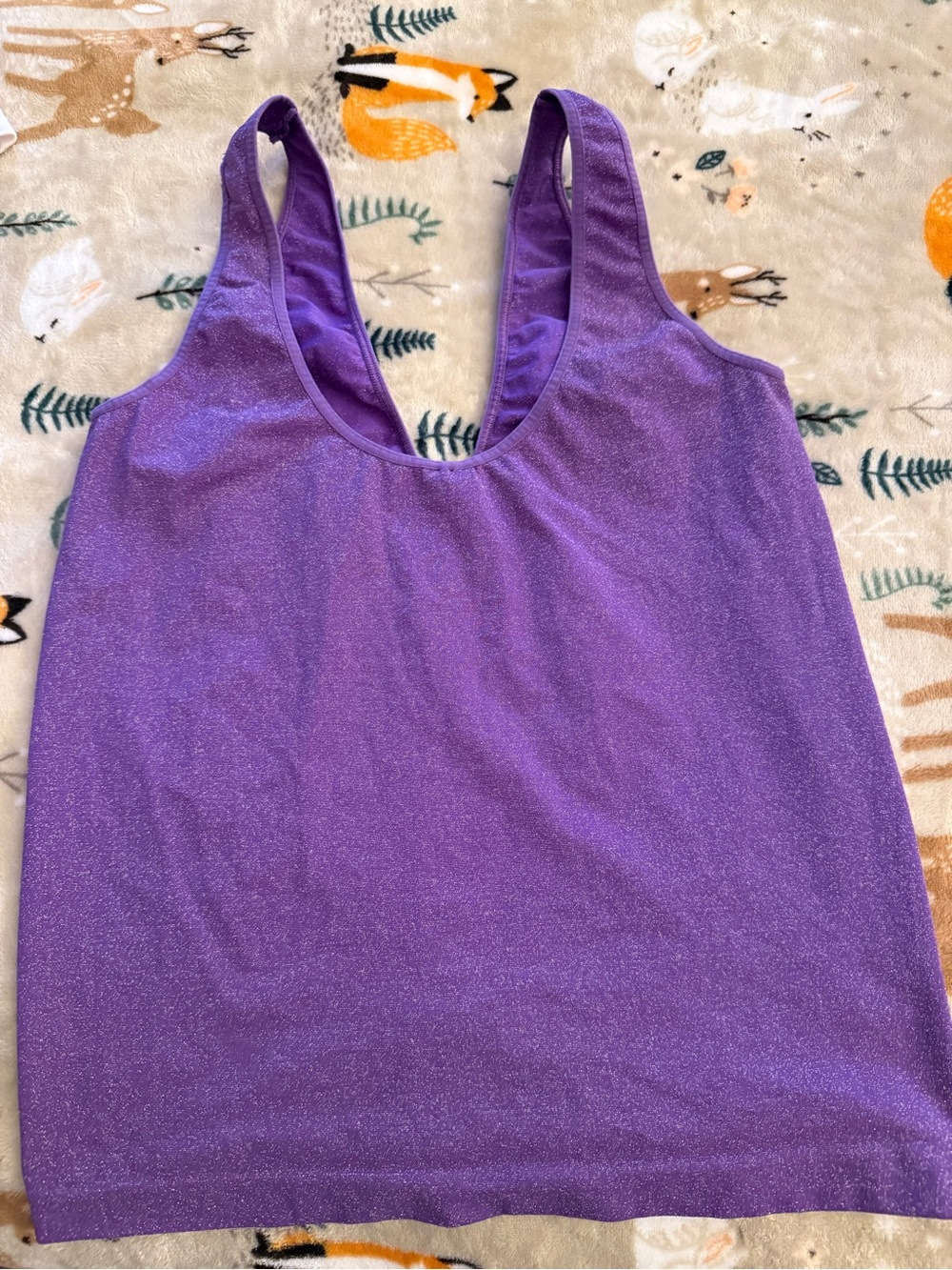 Body by Victoria large purple shimmer top